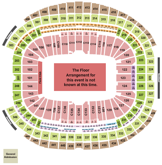 Allegiant Stadium Bruno Mars Seating Chart